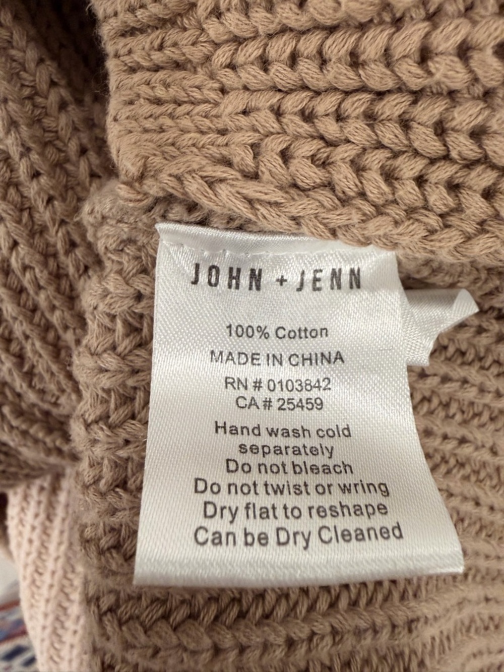 John + Jenn NWOT Evereve Maya Cotton Colorblock Knit Cardigan Size Small - Picture 6 of 7